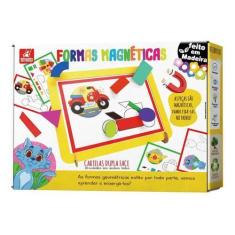 Imagem de Painel Educativo Formas Magnéticas Brinquedo Pedagógico - Brincadeira