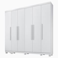 Imagem de Guarda Roupa Atlanta 6 Portas 6 Gavetas Em Mdp Benetil Móveis Branco