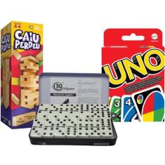 Imagem de Jogo De Tabuleiro Uno Mattel Caiu Perdeu Torre Equilíbrio De Madeira