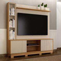 Imagem de Home Theater 2 Portas Ripadas Montenegro Off White/cinamomo