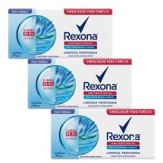 Imagem de Kit 3 Packs Sabonete Rexona limpeza profunda 6 unidades
