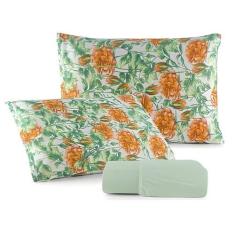 Imagem de Lençol de Malha 100% Algodão Queen e Fronha c/Zíper Cama Box - Mava En