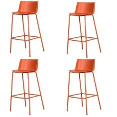 Imagem de Kit 4 Banquetas Ipanema Alta Fratini 96 cm (altura) em Polipr