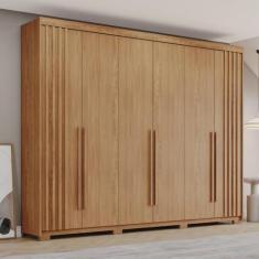Imagem de Guarda-roupa Casal 6 Portas 4 Gavetas Norton Nature