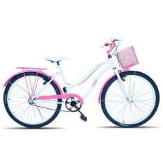 Imagem de Bicicleta Feminina Aro 26 Urbana Forss Hello Com Cestinha-Feminino