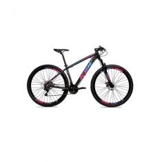 Imagem de Bicicleta Aro 29 Ksw Xlt Alumínio 24v Câmbios Shimano Garfo Com Trava No Ombro - Preto-pink-azul Tam.19