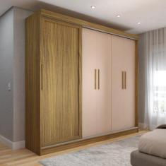 Imagem de Guarda-Roupa De Casal Canadá 5 Portas 4 Gavetas Carvalho/Macadamia - P