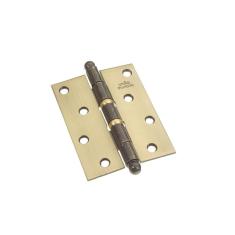 Imagem de Dobradiça Comum Fumê 101,6 X 77,6 Mm Com Pino Bola União Mundial