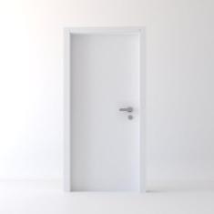 Imagem de Kit Porta Completa com Ferragens 74x213x14 Direita Branco