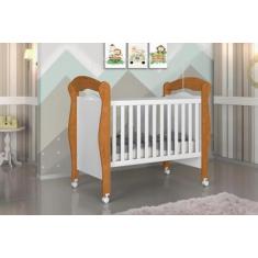 Imagem de Berço Mini Cama PIMP 3 em 1 Com Suporte Para Véu e Rodízios Cor Nature