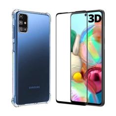 Imagem de Kit Capa Capinha Case Anti Impacto Compátivel Galaxy A71 + 2 Películas Vidro 3D Cobre Toda Tela