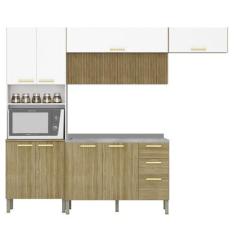 Imagem de Armário de Cozinha 5 Peças Urban02 Balcão com Pia 120cm K02 Freijó/Supremo - Mpozenato