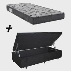 Imagem de Cama Box Baú Solteiro + Colchão Ortobom Iso 1.0.0 D33 58x88x188