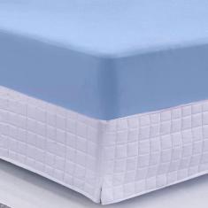 Imagem de Lençol Elástico Malha1 Peça Malha 100% Algodão  Azul - Bella Enxovais