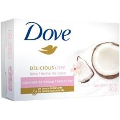 Imagem de Sabonete Dove Delicious Care Leite De Coco - 90G