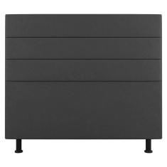 Imagem de Cabeceira Cama Box Casal Queen Size Malik 160cm Suede Cinza Escuro - Abmaza