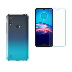 Imagem de Kit Capa Case Antiqueda Impacto Compatível Moto E6s 6.1" + Película Vidro Temperado