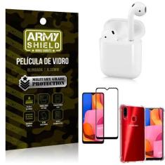 Imagem de Fone Bluetooth Ly-122 Samsung A20s + Capinha Anti Impacto + Película 3