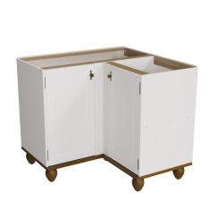 Imagem de Balcão Retrô Canto 2p Off White-nogueira Cozinha