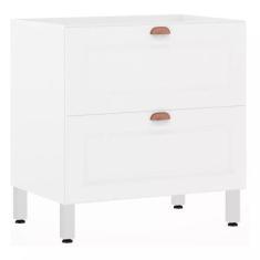 Imagem de Balcão de Cozinha sem Tampo 80cm 1 Porta Basculante e 1 Gavetão Crista