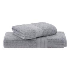 Imagem de Jogo de Toalhas Buddemeyer Fio Penteado Canelado Gigante Verde Suave 2 Peças