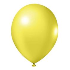 Imagem de Balão de Látex Amarelo - 9 Polegadas - 50 Unidades
