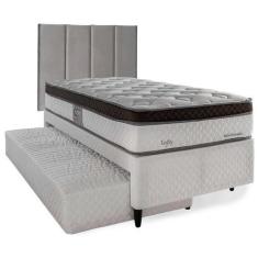 Imagem de Bicama Solteiro Box com Cabeceira Modulada e Cama Auxiliar Herval Loft