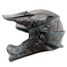 Imagem de Capacete De Motocross Trilha Enduro Infantil Pro Tork Cartoon Racing S