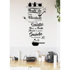 Imagem de Adesivo Decorativo De Parede Frase Prato Do Dia Pra Cozinha