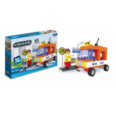 Imagem de Blocos de Montar Cidade Mini Bus 93 Peças Xalingo