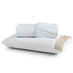 Imagem de Jogo Cama Len ol Haia Solteiro Percal 200 Fios 100% Algod o G