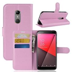 Imagem de Capa Vodafone Smart N9, capa carteira flip de couro PU premium com compartimento para cartão, suporte e fecho magnético [capa interior à prova de choque de TPU] Compatível com Vodafone smart N9