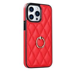 Imagem de Capa de telefone anel leve para iPhone 14 13 Mini 12 11 X XS XR Max SE 2022 8 7 6 6S Capa de couro, vermelha, para iPhone 13 Mini