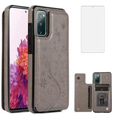 Imagem de Capa de telefone para Samsung Galaxy S20 FE 5G/S20 Fan Edition com protetor de tela de vidro temperado, suporte para cartão, capa de carteira, flip acessórios de couro Glaxay S20FE S 20FE FEcases 2020