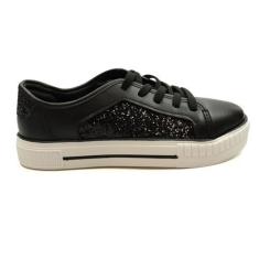 Imagem de Tênis Infantil Menina Molekinha Casual Preto 33