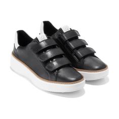 Imagem de Cole Haan Grandpro Topspin Tênis feminino com alça tripla, Estampa de crocodilo preto/óptico branco, 34