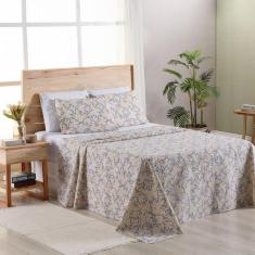 Imagem de Jogo Lençol 4 Peças King Percal 180 Fios Home Style Peplum