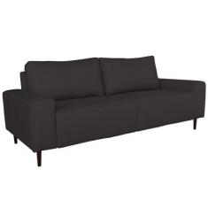 Imagem de Sofá 04 Lugares Sala De Estar Recepção 280cm Bipartido Brad Couro Marr