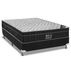 Imagem de Cama Box Casal: Colchão Molas Bonnel Ortobom Nanolastic Airtech Progre