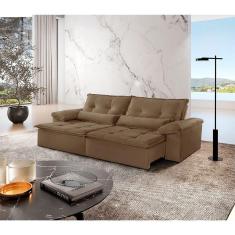 Imagem de Sofá Parma Veludo 02 Módulos De 80cm B25cm Meu Sofá Online B016 Veludo Marrom