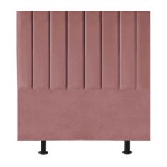 Imagem de Cabeceira Estofada Cama Box Casal 140 Cm Maisa Suede rosê