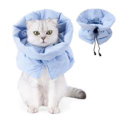 Imagem de Coleira de gato macia e ajustável para gatos após cirurgia, coleira de recuperação de gatos para parar de lamber, arranhar, morder, coleira elisabetana à prova d'água para gatos pequenos e gatinhos