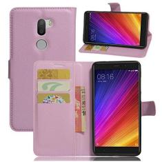 Imagem de XIAOMI Capa para Mi 5S Plus, capa carteira flip de couro PU premium com compartimento para cartão, suporte e fecho magnético [capa interior à prova de choque de TPU] Compatível com XIAOMI Mi 5S Plus
