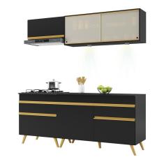 Imagem de Armário De Cozinha Compacta 190cm Multimóveis V2031/dourado