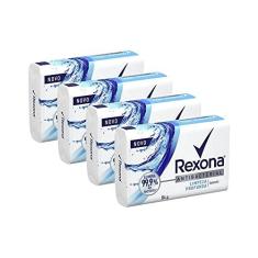 Imagem de Kit 4 Sabonetes em Barra Antibacterial Limpeza Profunda Rexona 84g