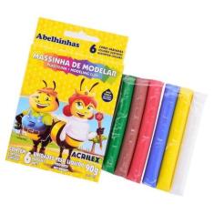 Imagem de Massinha De Modelar 6 Cores Plastilina 90G Infantil Acrilex