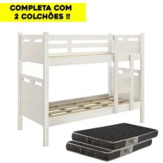 Imagem de Beliche Jaspe Completa Versátil e Robusta 2 Colchões D20 - PoloShop.co