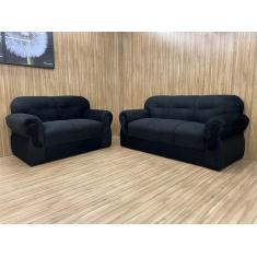 Imagem de Sofá 2 e 3 Lugares Preto 601 Viena - Alpoim