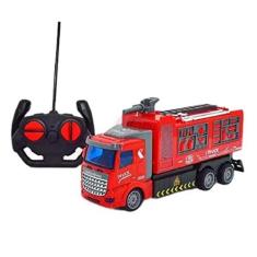 Imagem de Brinquedo Carrinho Controle Remoto Carro Bombeiro C/Escada