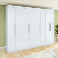 Imagem de Guarda-roupa Casal Easy Slim 8 Portas Branco